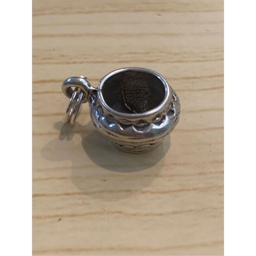 .925 Navajo Native American Pottery Sterling Silver Jewelry Charm #southwestern